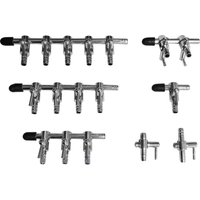Aquarium Air Splitter Valve 1-5 Way Fish Tank Pump Flow Distributor Tap Lever Control Switch for Aquatic Pets Equipment