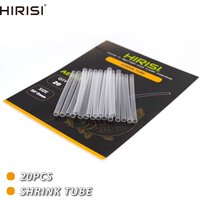 Hirisi 20pcs Carp Fishing Heat Shrink Tube Set 1mm/2mm/3mm for Rig Building Terminal Tackle Fish Accessories