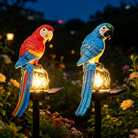 1pc Simulated Parrot Solar Powered Ground Mounted Light, Garden, Courtyard, Outdoor Walkway, Balcony, Terrace, Lawn Decoration
