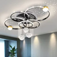 Modern LED Ceiling Light for Living Room Decor Pendant Light Interior Decoration Ceiling Luxury Chandelier Restaurant Lamp Villa image 4
