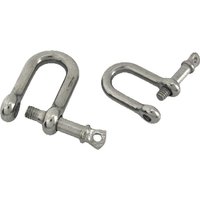 1 x Stainless steel D-ring shackle Buckle Keychain Ring Hook screw pin joint Connecter Bag Strap Clasp Leathercraft Parts