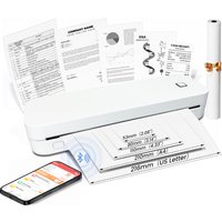 Drukarka termiczna Marklife A4 i urządzenie do tatuaży, mini przenośna, bezprzewodowa Bluetooth, do użytku w szkole, biurze, dla małych firm.