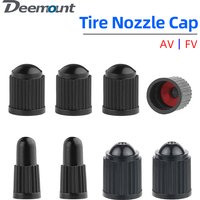 AV FV Threaded Caps for Schrader Presta Nozzles of Auto Cars Bicycle Motorcycles Scooters Valves Plastic Lid Optional Seal Ring