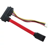 7+15 22pin SATA Hard Disk Drive EH2.54 4pin Power Data Cable 2in1 For HTPC HIN MINI ITX 10cm