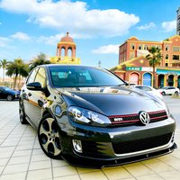 3Pcs Gloss Black Car Front Bumper Splitter Lip For VW Golf 6 MK6 GTI GTD 2009-2013 Tuning Bumper Guard Retrofit Spoiler BodyKits