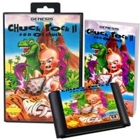 Chuck Rock 2 with Box and Manual for 16 Bit Sega MD Game Cartridge Megadrive Genesis System