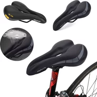 Comfortable Bicycle Saddle MTB Mountain Road Bike Seat Hollow Gel Cycling Cushion Exercise Bike Saddle for Men and Women