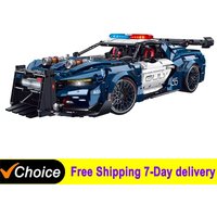 10655 1:8 MOC Technical Car Remote Control Modified Sports Car Building Blocks Super Racing Car Bricks Toys For Kids diy Gifts