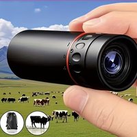 10x25 Monocular – Compact, High-Power Portable Monocular for Concerts, Outdoor Adventures, and Camping (Smartphone Compatible)