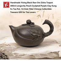 Limited Edition Hand Carved Yixing Zisha Teapot Authentic Old Ore Clay High-End Collectible for Business Holiday Exclusive Gift