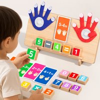 1 Count Educational Math manipulatives Number Counting Blocks, Montessori Toys for 3-5 Year Old Boys Girls Birthday Gifts
