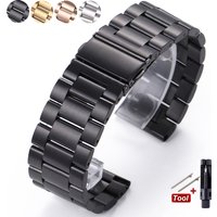 18mm 20mm 22mm 24mm Stainless Steel Strap for Samsung Galaxy Watch 7/6/5/4/3 40mm 44mm Metal Watchband for Huawei GT3/4 Bracelet