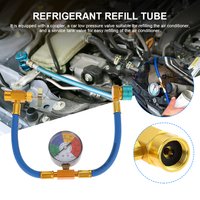 Car Refrigerant Charging Pipe R1234YF Refrigerant Charging Hose with 1/2 Inch ACME LH Refrigerant Gas Refill for Car Automobile