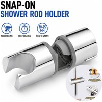 Adjustable Shower Head Holder 18-25mm Clamp Slide Bracket for Bathroom Rail with 360° Rotation for Showerhead Mounting