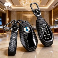 For DENZA N9 DENZA D9 B5 B8 2025 2026 Car Remote Control Carbon Fiber Key Case Keychain Fob Accessories Garnish Trim Cover
