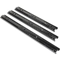 3 Section Soft Close Ball Bearing Drawer Slides Full Extension Side Mount Runner Damping Buffer Cabinet Rails 11/13/15inches