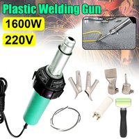 1600 W Kunststoff Schweißen Pistole AC 220 V Heißluft Gebläse Wärme Taschenlampe Schweißer Düse Roll Kunststoff Schweißen Maschine Verwendet für PP PVC Stoßstange