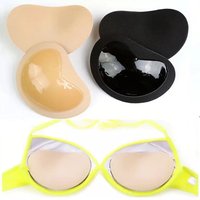 1/2/3/4pairs Women Thicker Breathable Sponge Bra Pad Push Up Padded Bikinis Swimsuit Swimwear Bikini Chest Set Bikini Bra Pad