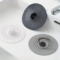 2 Silicone Drain Strainer Hair Catcher Non-Slip Shower Drain Cover Easy Clean Sink Filter for Bathroom Kitchen Bathtub Anti-Clog