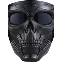 AliExpress NONE Windproof Full Face Skull Mask – Colored Goggles , Skeleton Design, Perfect for Halloween , Day of the Dead , Cosplay