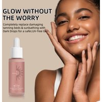 Buildable Sunless Tanner Drops 50ml - Milano Formula for Face & Body, Lightweight Natural Glow with Fresh Fruit Scent.