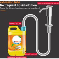Stainless steel kitchen sink detergent dispenser, kitchen countertop anti rust detergent container, liquid detergent pump