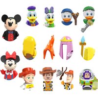 Hot Disney Classic Mini 3D Character Building Blocks, Stitch Mickey Minnie Model Assembling Toys, Children's Birthday Gifts