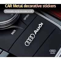 Metal emblem Auto Decor Decals Reflective Car Window Wiper Stickers For Audi A4 B6 B8 B7 A6 C5 C6 C7 A3 A5 Q3 Q5 Q7