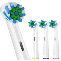4pcs Toothbrush Head Compatible with Braun Oral B Electric Toothbrush, Replacement Brush Heads for Oral B Vitality Pro 1000 2000