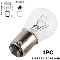 1PC 1157 BAY15D Halogen Bulb for Motorcycle ATV Car Side Position Indicator Turn Singal Light Auto Stop Brake Reverse Lamp 6V