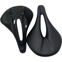 Carbon Saddle MTB/Road Bike Saddle Super Light Leather Carbon Cushions 7x9mm Racing Bicycle Seat 240*155MM