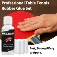 Professional Table Tennis Rubber Glue for Racket Maintenance High Strength Bonding Ping Pong Adhesive with Sponges 55g SIKEZHAN