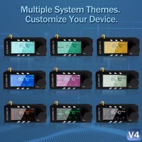 ATS MINI V4 Full Band Radio Receiver SI4732 Chip FM AM SSB LSB with Donut Antenna High Impedance Headphone Amp Pocket Radio