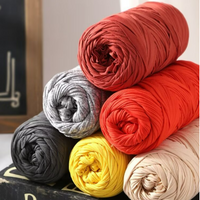 200g Knitted Fabric Cloth Yarn Crocheting Elastic Wide T-Shirt Yarn DIY Crafting Crochet Knitting - Bag, Cushion, Doll, Baskets