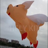 New Arrival Large 3m Pig Kite Line Laundry for Adults High Quality 3D Soft Inflatable Animal Flying Piggy Kite Pendant