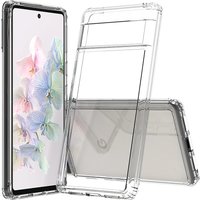 Hybrid Shockproof Acrylic Crystal Clear Hard Back Shell for Google Pixel 9 8 7 6 9Pro XL 8A 6A 7A Protection Phone Case
