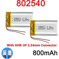 802540 3.7V 1-5PCS Li-Po 800mAh lithium polymer battery 852540 scan code instrument speaker driving apparatus MP4