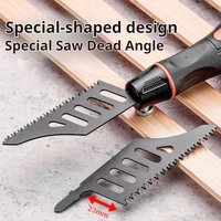 T-Shank Curved Jigsaw Blades T142HB for Flush and Precision Wood Cutting, Multipurpose Saber Reciprocating Saw Blade Set