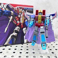 JINBAO Transformation FG-04 12CM Starscream False Eperor Air Craft With Stand And Cape Crown Small Scale G1 Action Figure Toys