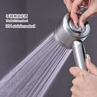 304 stainless steel shower head, adjustable three water outlet methods, household shower head