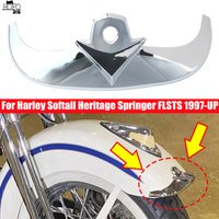Chrome Front Fender Tip Trim For Harley Softail Heritage Springer FLSTS 1997-UP Motorcycle