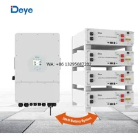Deye Inverter and Battery All in One Set BESS Deye 3 Phase 10KW 12KW Hybrid Solar Inverter and 20kWh Battery Battery Set