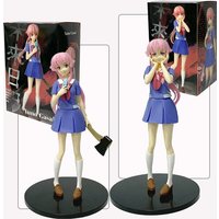 In stock 17cm Future Diary Mirai Nikki Gasai Yuno Anime Uniform Dress Standing Posture Action Figure Model toys Thanksgiving