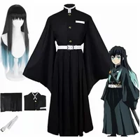 Anime Yaiba Tokitou Muichirou Cosplay Costumes Kisatsutai Uniform Wig Halloween Party Costume