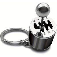 Metal Turbo Car Shifter Keychain Six-Speed Gear Stick Knob Gearbox Model Keyring Fidget Toys Antistress for Adults