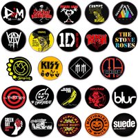 Pop Rock Band Brooch Funny Punk Music Badge Fashion Backpack Pin Fan Music Lover Jewelry Clothes Accessories Wholesale