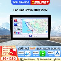 OSSURET Schneller Versand 2 Din 9 Zoll Android 15 Autoradio für Fiat Bravo 2007-2012 GPS-Navigation Intelligentes Headunit Kabelloses CarPlay Android Auto AI SWC RDS FM AM DSP Audio Radio 4G WiFi