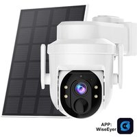 Woolink Solar Security Camera Wireless WiFi Outdoor 3MP Home Surveillance IP65 PTZ Waterproof Color Night Vision Two Way Audio