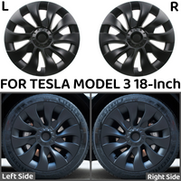 4PCS 18Inch Wheel Caps Automobile Hub Cap Performance Replacement Wheel Hubcap Full Rim Cover For Tesla Model 3 2023 Accessories