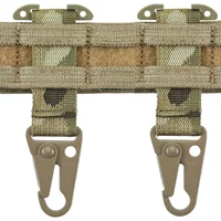 2PCS Sport Belt Clip T-Mount Molle Clip Hanging Carabiner Webbing Clip for Outdoor Backpack Vest Belt Hunting Accessories